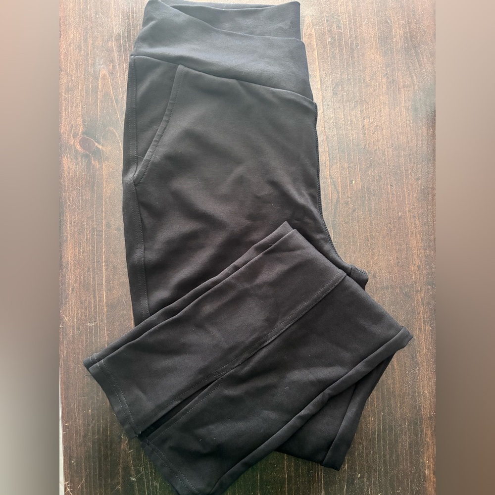 Stretch Black Boot Cut Pants